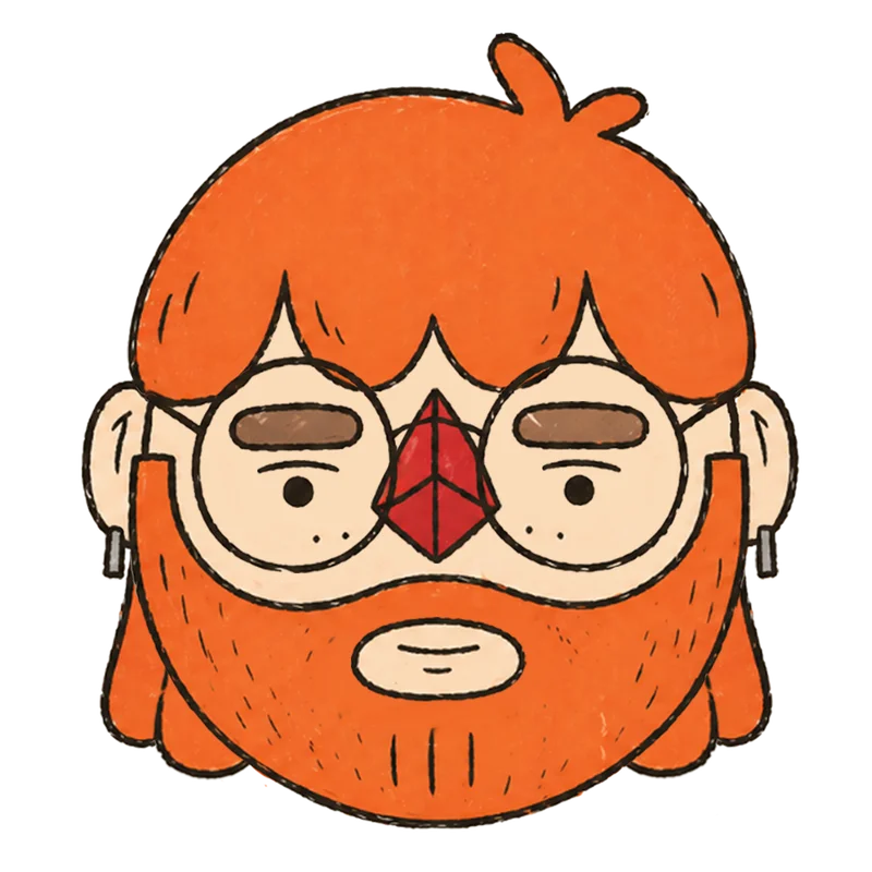 Illustrated portrait of Matt